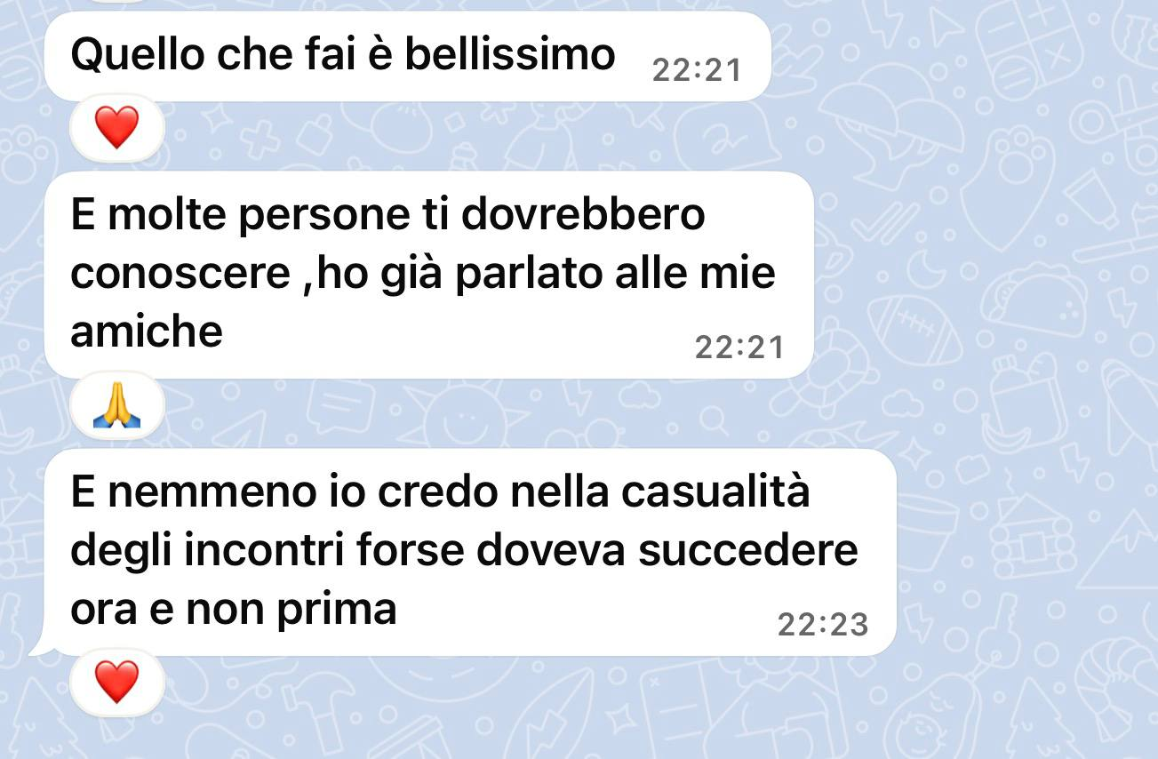 Recensione di una cliente che ha consigliato Yana alle amiche
